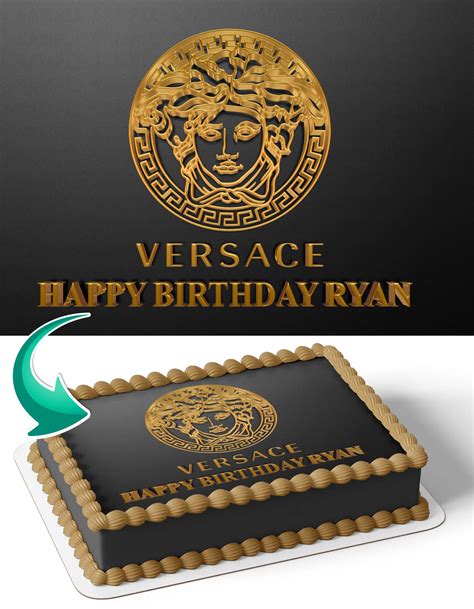 Versace Black Gold Edible Cake Toppers – .